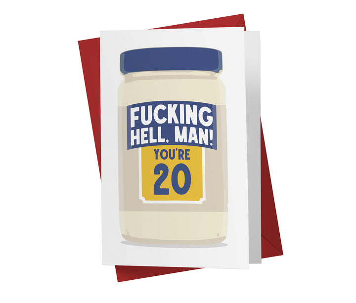 Fucking Hellman, You're Old | 20th Birthday Card