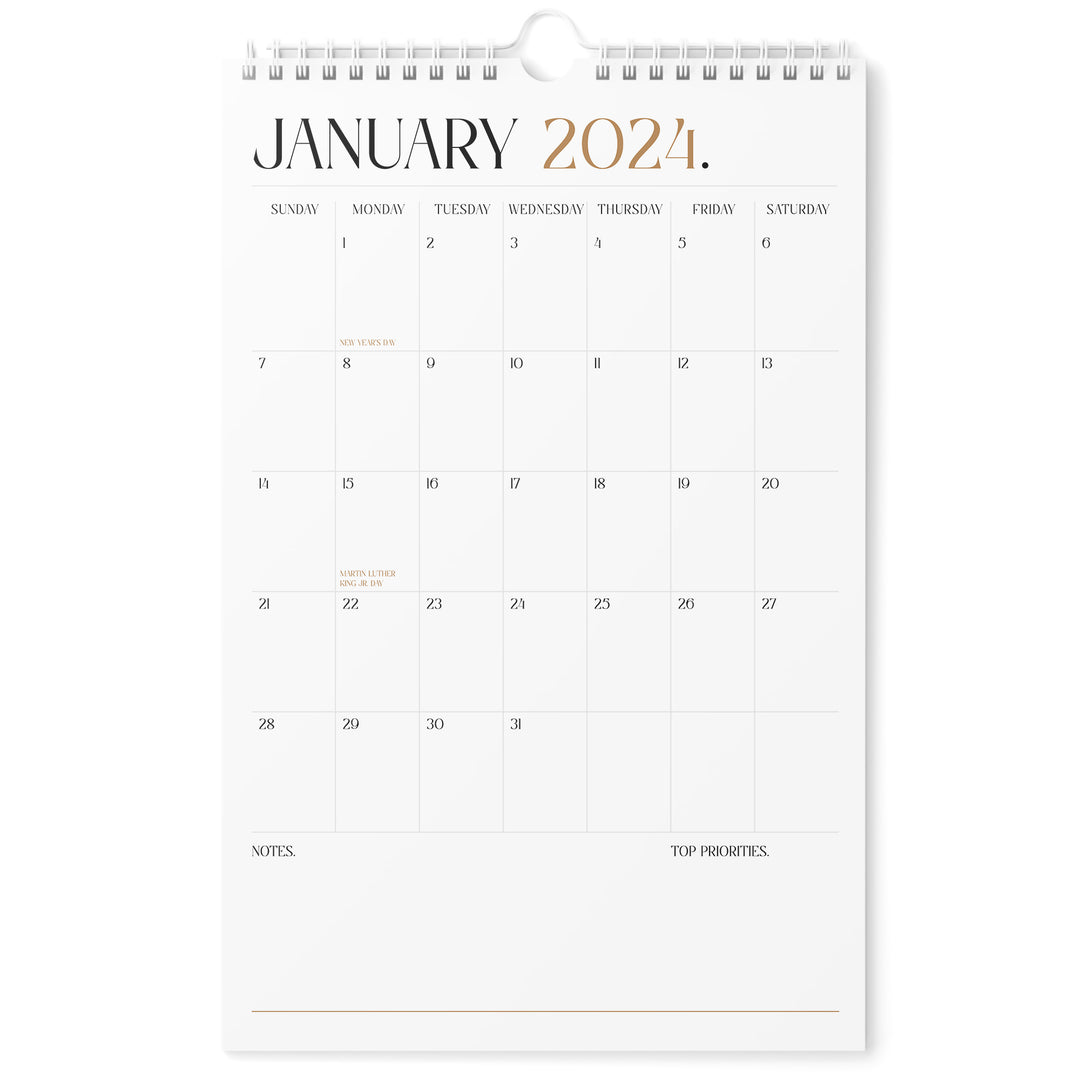 Boho Calendar 2024 | 18 Months | 11x17