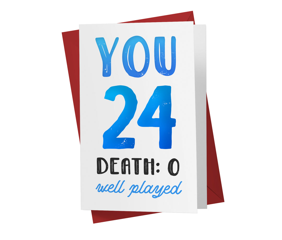 You vs. Death | 24th Birthday Card