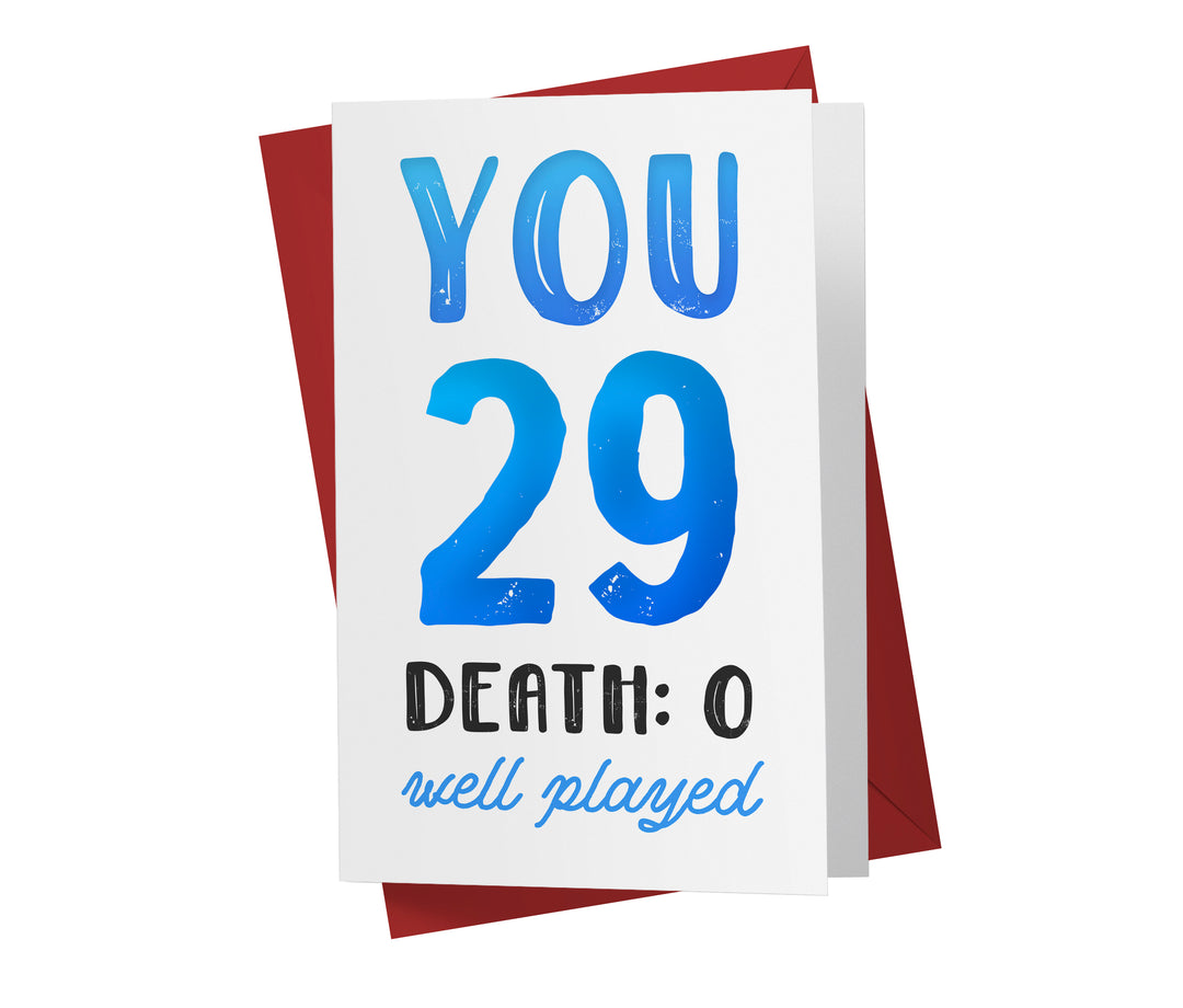 You vs. Death | 29th Birthday Card