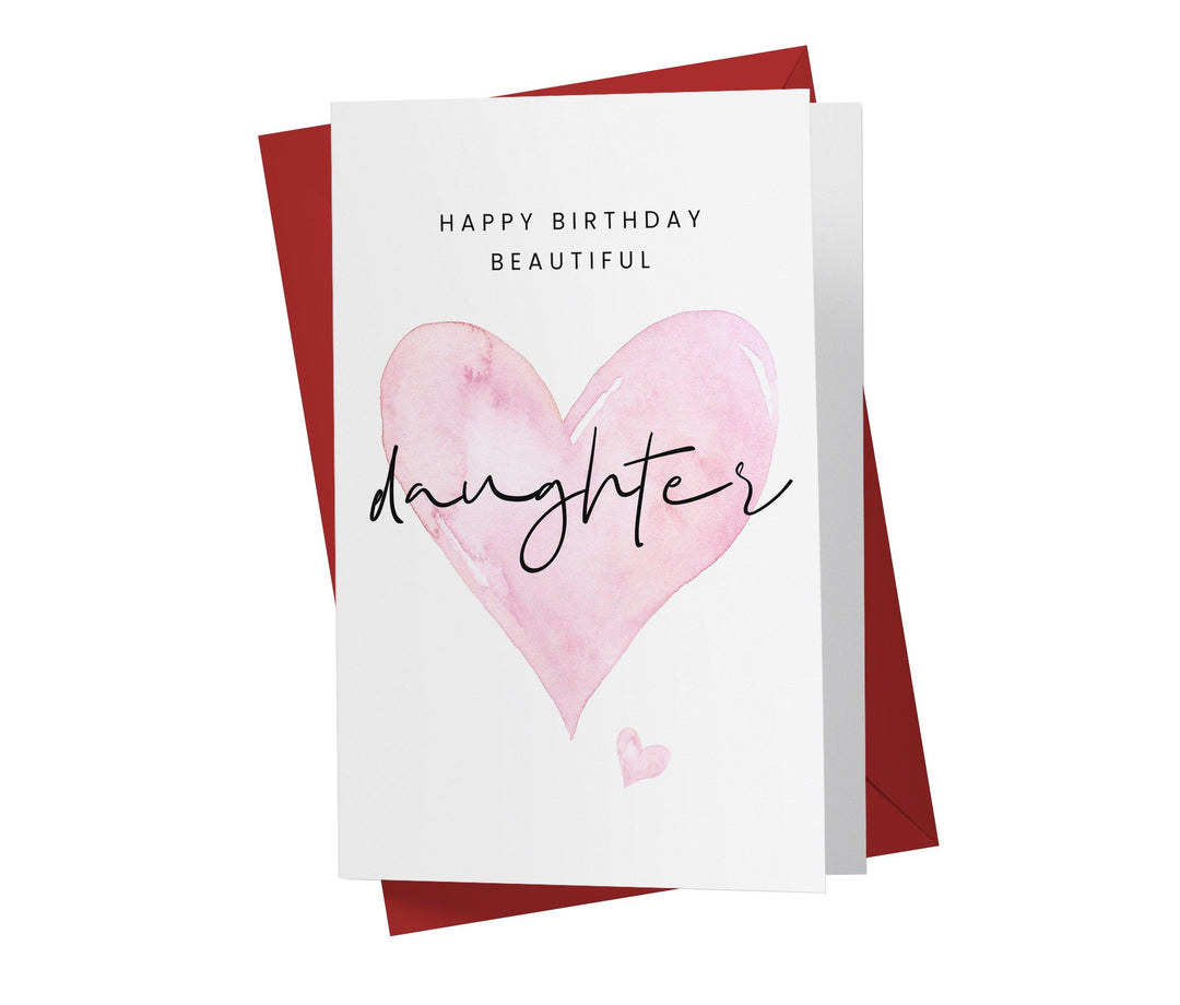 Beautiful Daughter | Sweet Birthday Card - Kartoprint