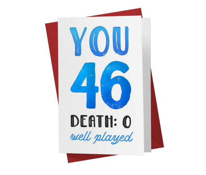 You vs. Death | 46th Birthday Card