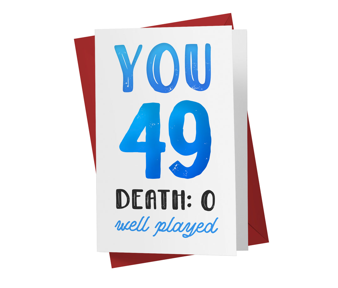You vs. Death | 49th Birthday Card