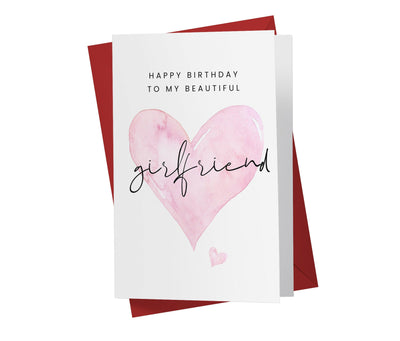 Beautiful Girlfriend | Sweet Birthday Card - Kartoprint