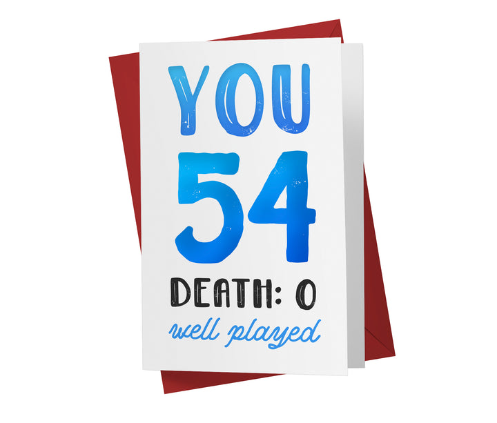 You vs. Death | 54th Birthday Card