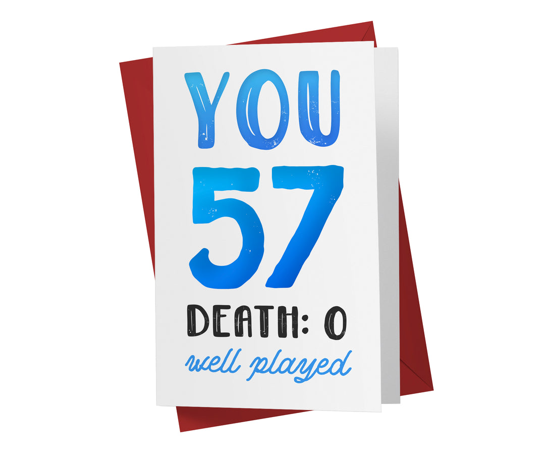 You vs. Death | 57th Birthday Card