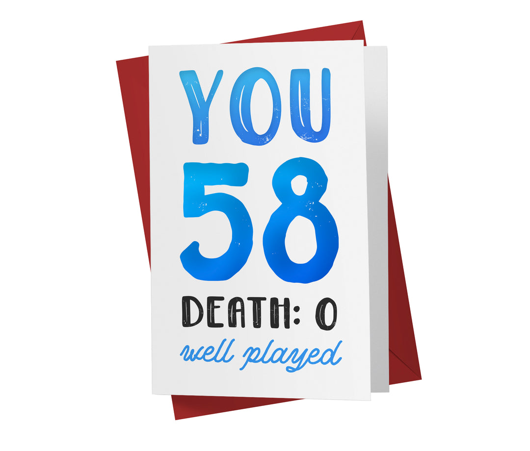 You vs. Death | 58th Birthday Card