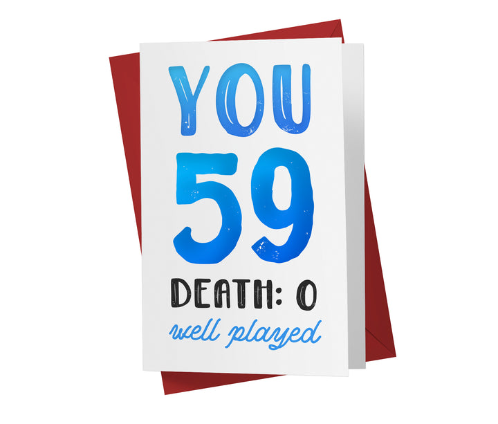 You vs. Death | 59th Birthday Card