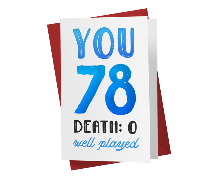 You vs. Death | 78th Birthday Card