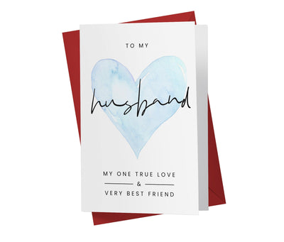 One True Love Husband | Sweet Birthday Card - Kartoprint