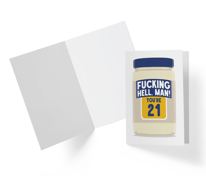 Fucking Hellman, You're Old | 21st Birthday Card