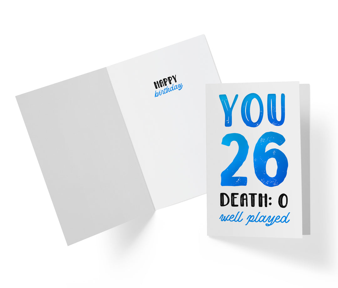You vs. Death | 26th Birthday Card