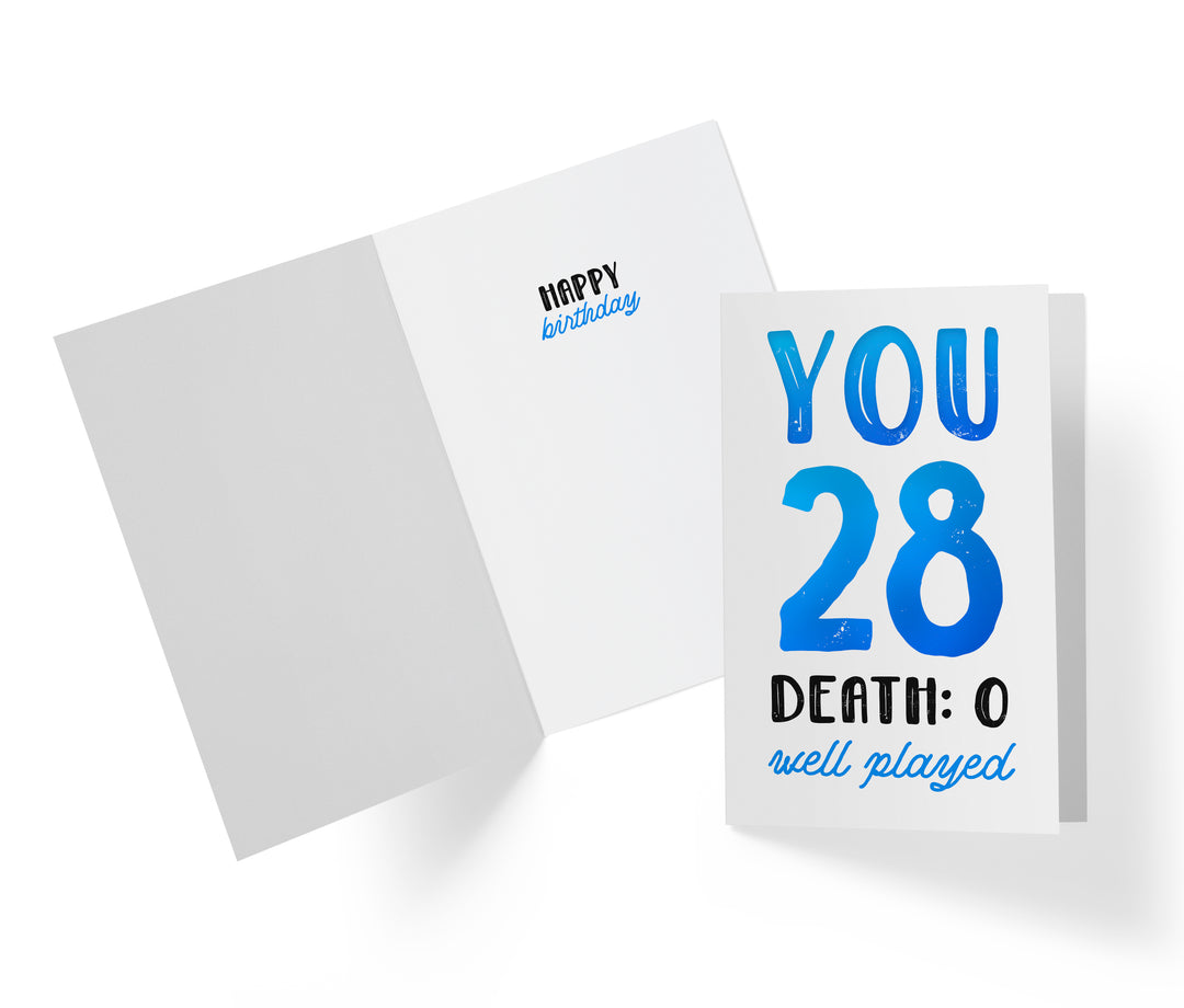 You vs. Death | 28th Birthday Card
