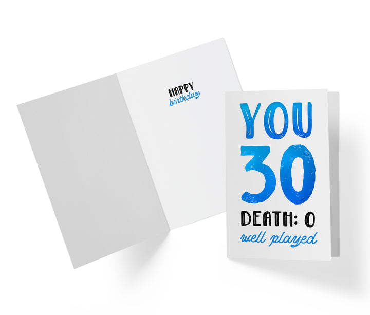 You vs. Death | 30th Birthday Card