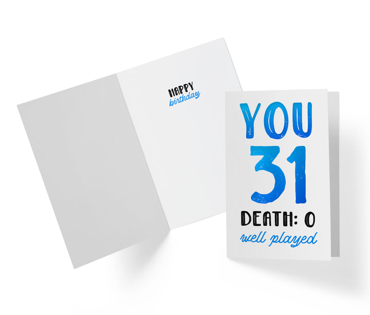 You vs. Death | 31st Birthday Card