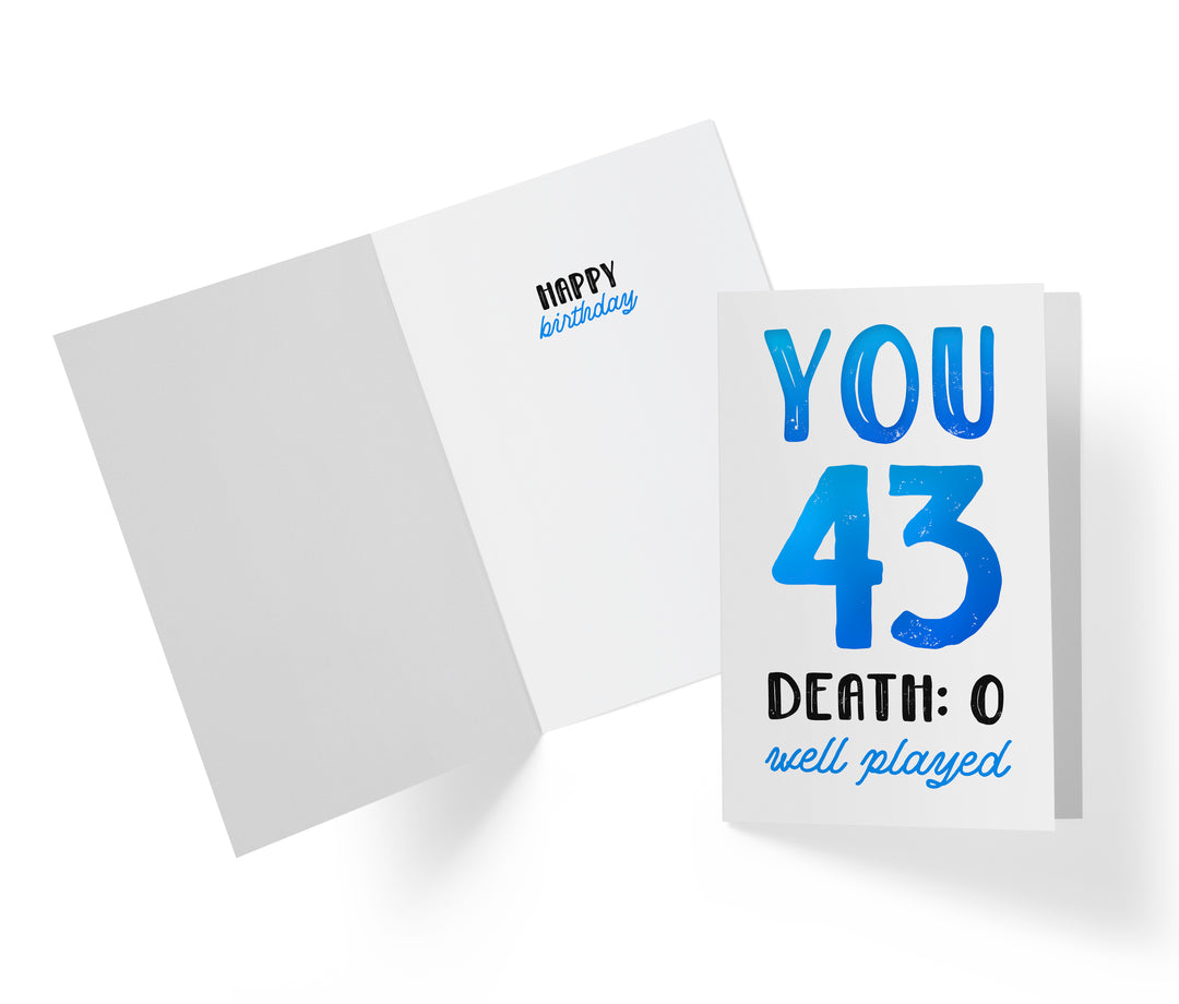 You vs. Death | 43rd Birthday Card