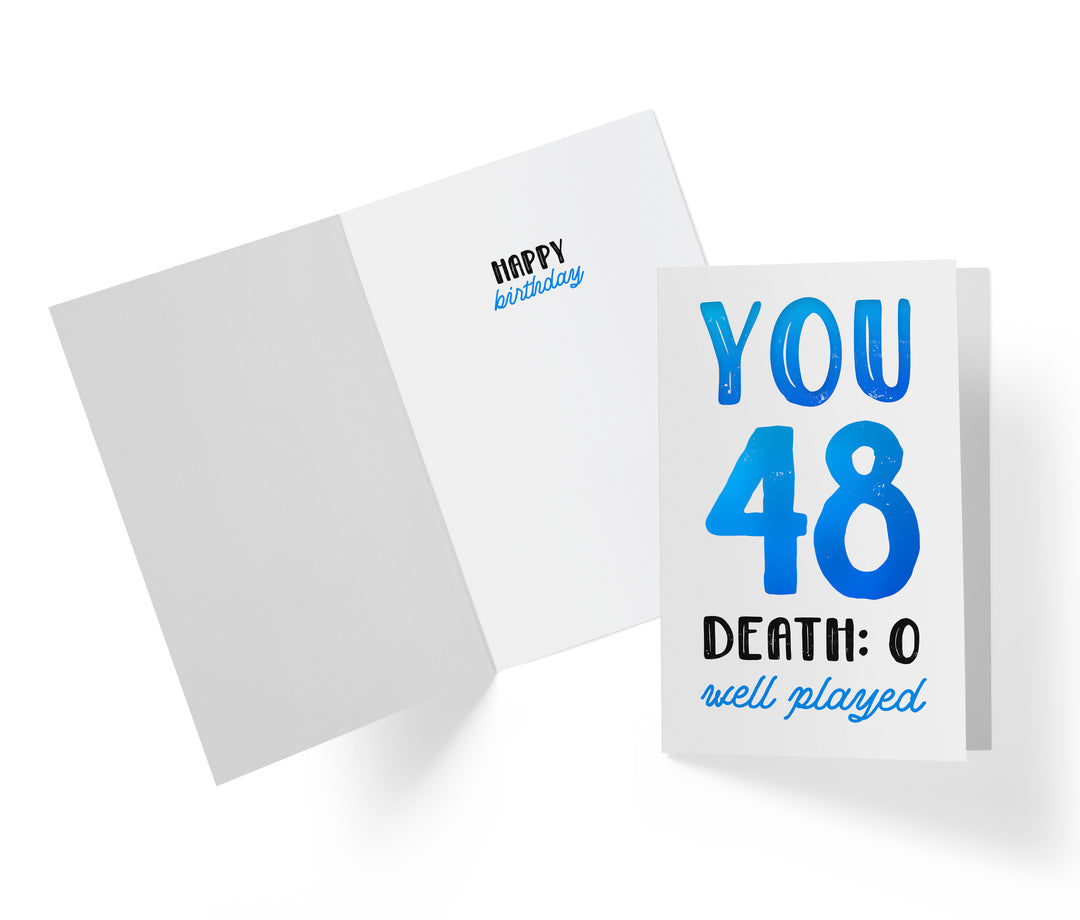 You vs. Death | 48th Birthday Card