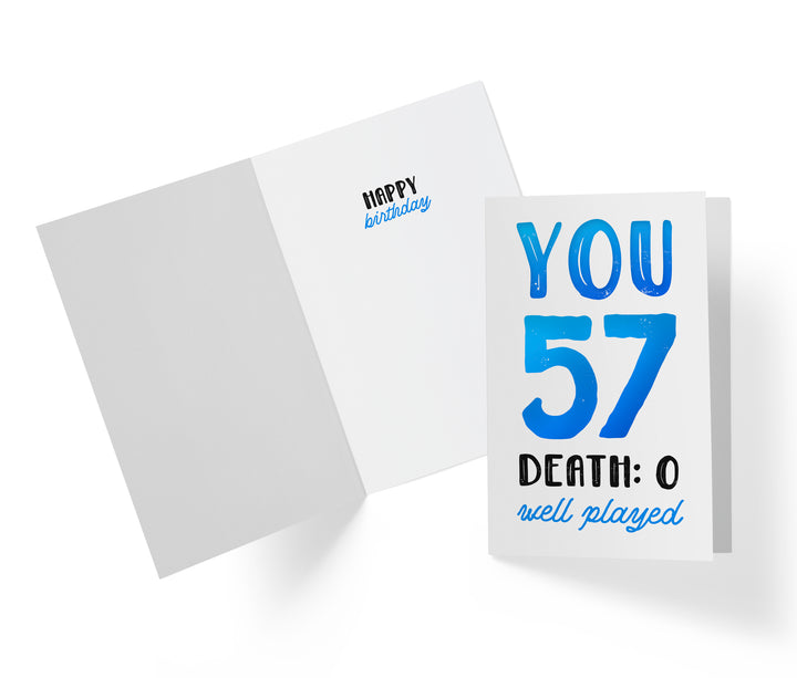 You vs. Death | 57th Birthday Card