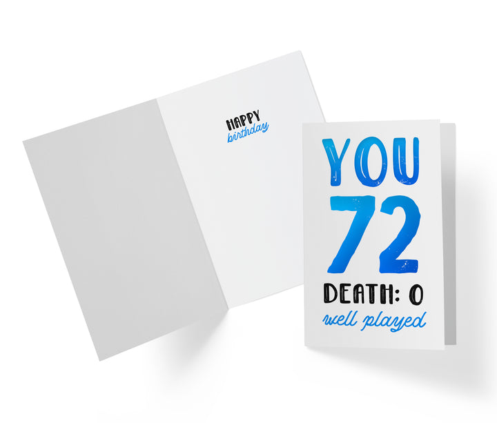 You vs. Death | 72nd Birthday Card