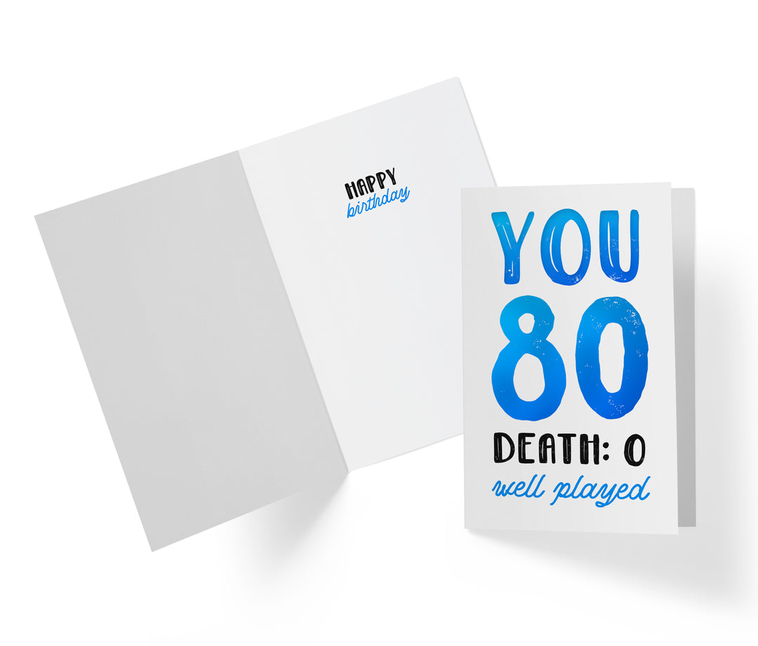You vs. Death | 80th Birthday Card
