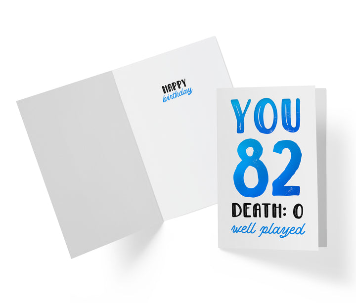 You vs. Death | 82nd Birthday Card