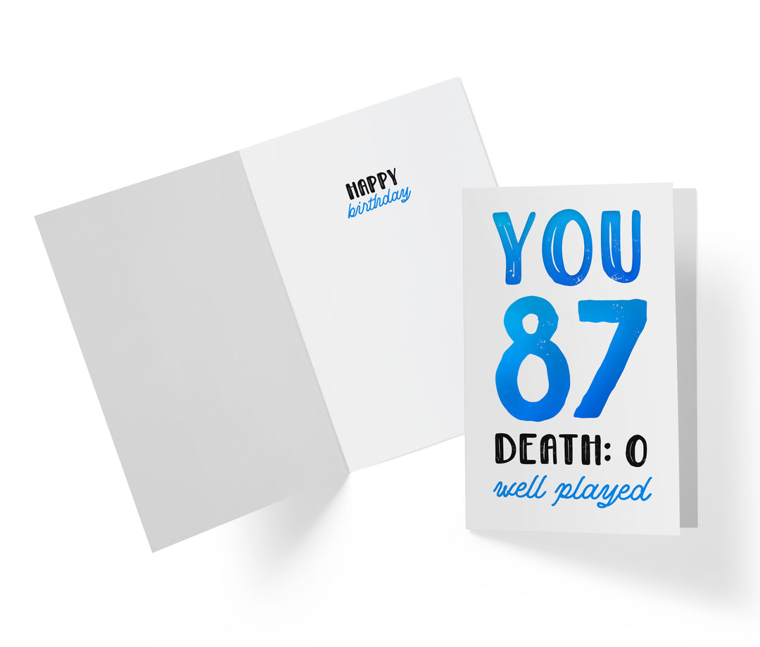 You vs. Death | 87th Birthday Card