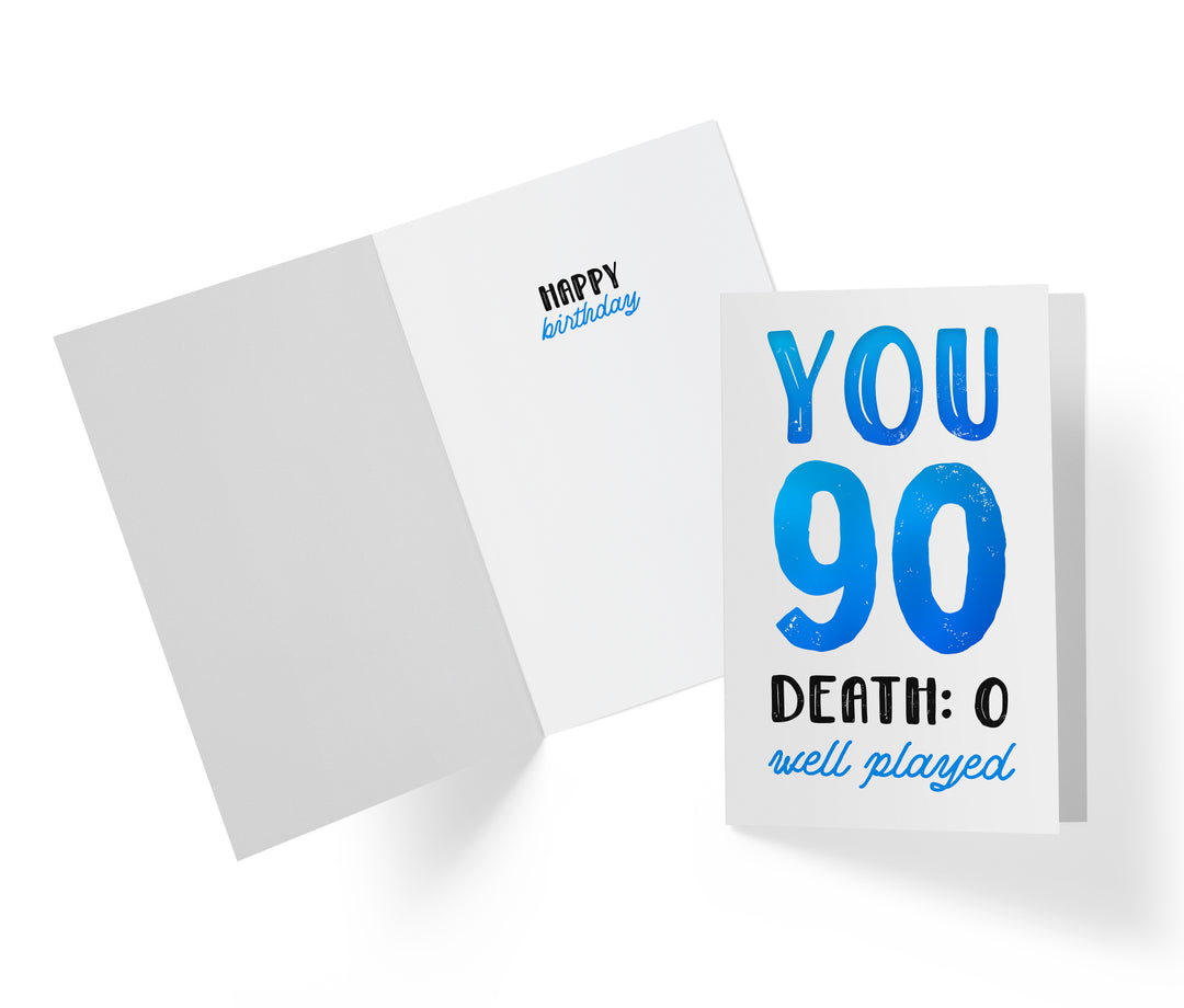 You vs. Death | 90th Birthday Card