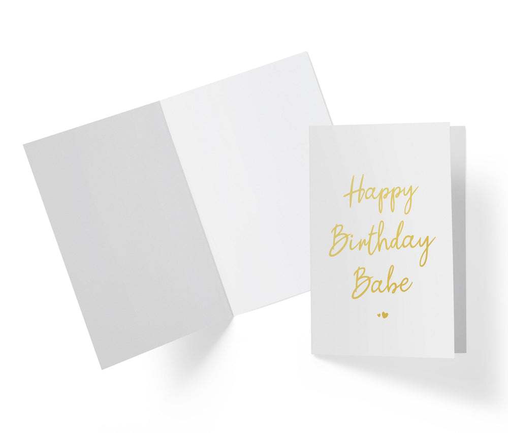 Happy Birthday Babe | Sweet Birthday Card - Kartoprint
