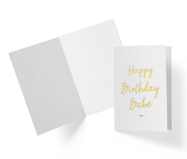 Happy Birthday Babe | Sweet Birthday Card - Kartoprint