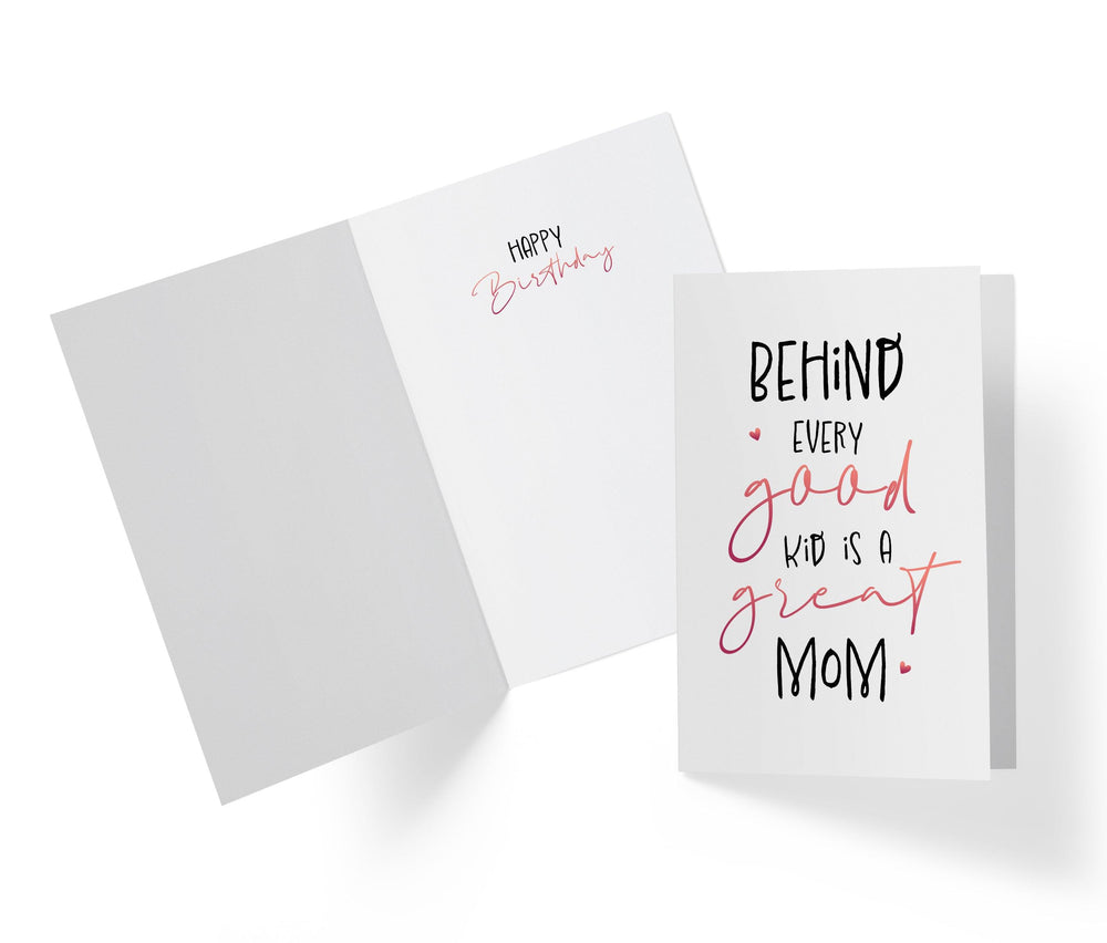 Behind Every Mom | Sweet Birthday Card - Kartoprint