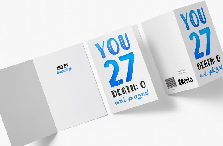 You vs. Death | 27th Birthday Card