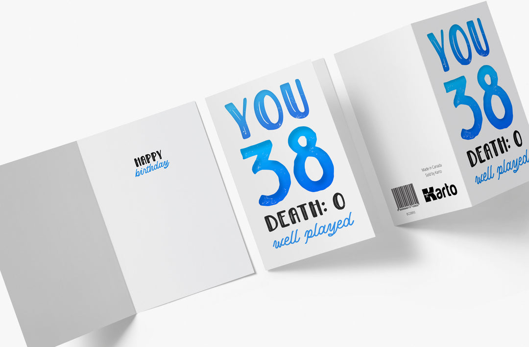 You vs. Death | 38th Birthday Card