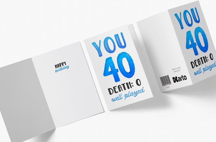 You vs. Death | 40th Birthday Card