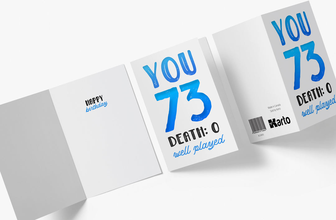 You vs. Death | 73rd Birthday Card