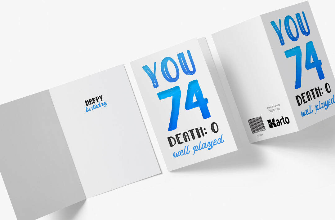 You vs. Death | 74th Birthday Card
