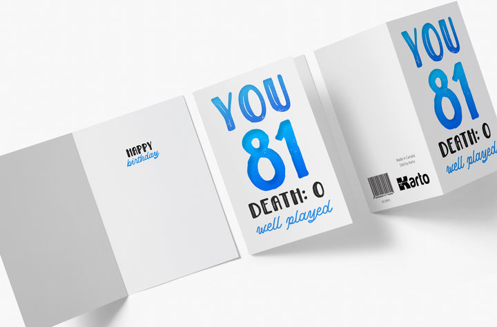 You vs. Death | 81st Birthday Card