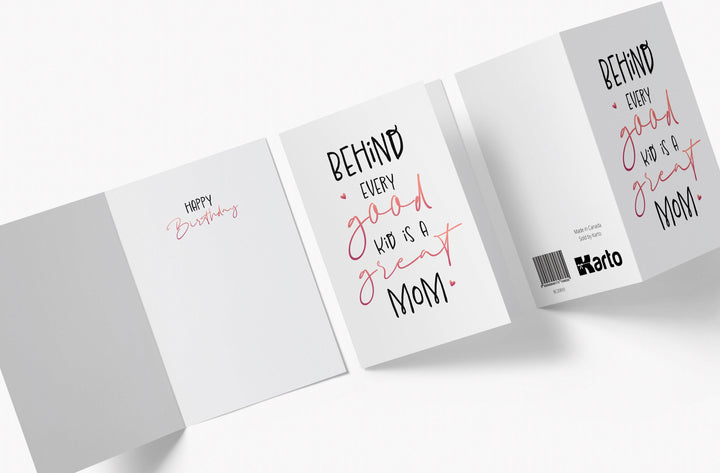 Behind Every Mom | Sweet Birthday Card - Kartoprint