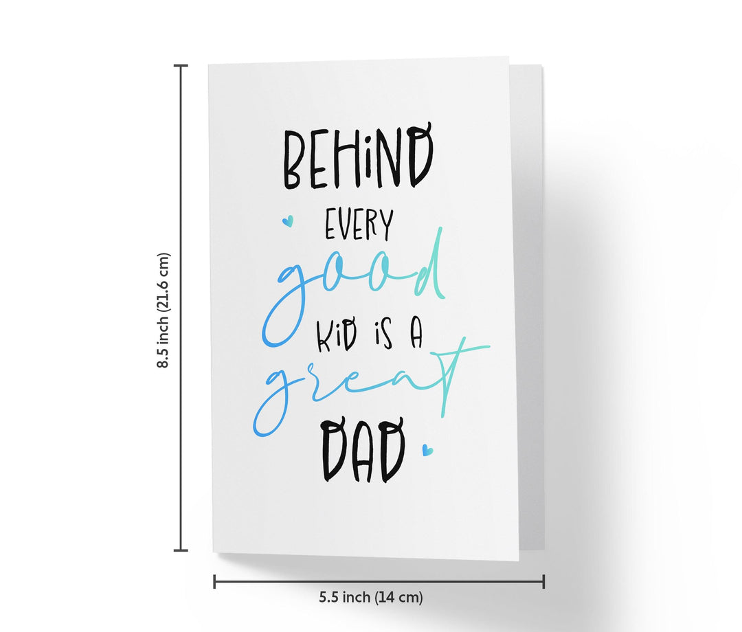 Behind Every Dad | Sweet Birthday Card - Kartoprint