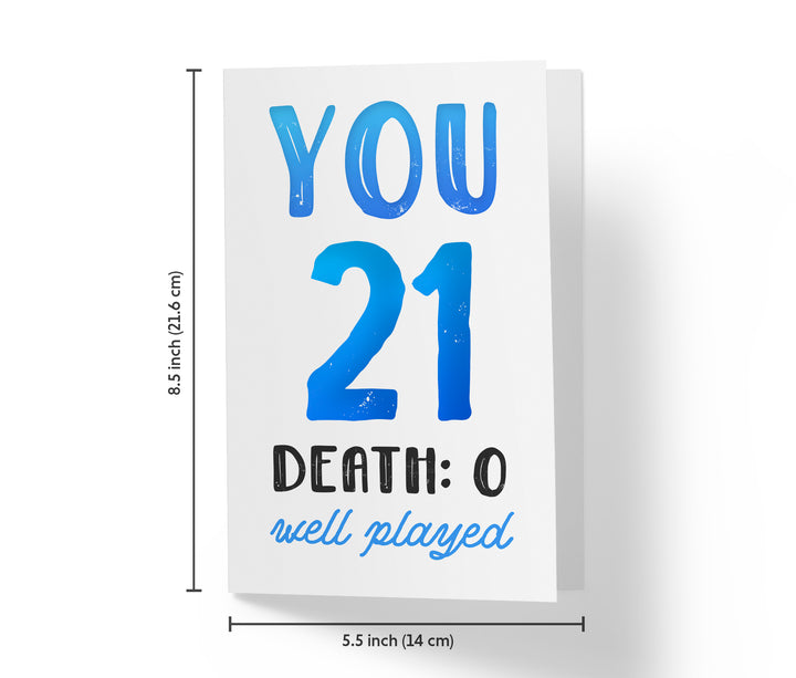 You vs. Death | 21st Birthday Card