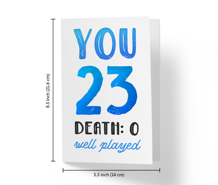 You vs. Death | 23rd Birthday Card
