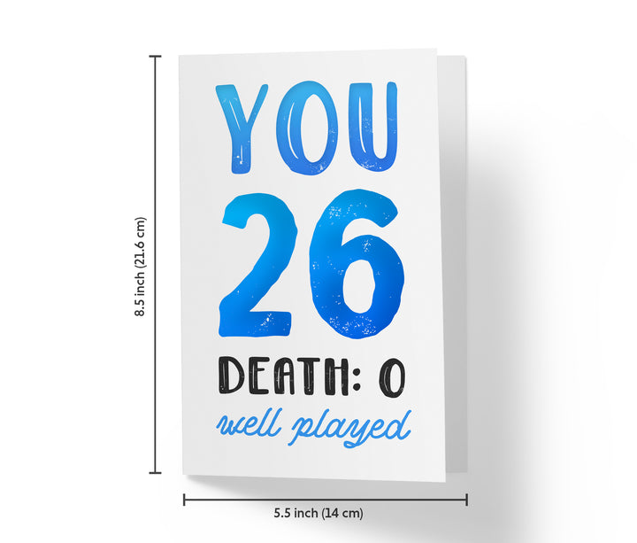 You vs. Death | 26th Birthday Card