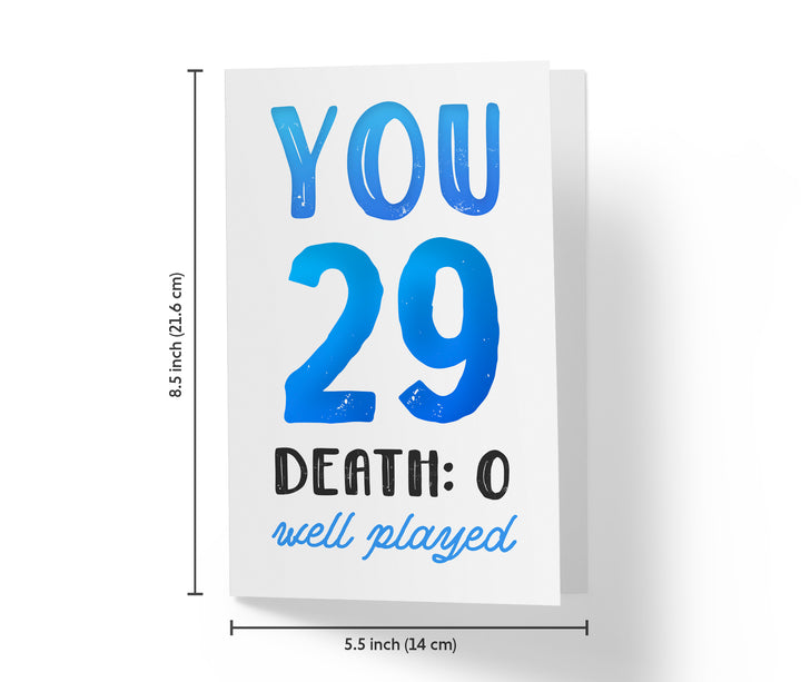 You vs. Death | 29th Birthday Card
