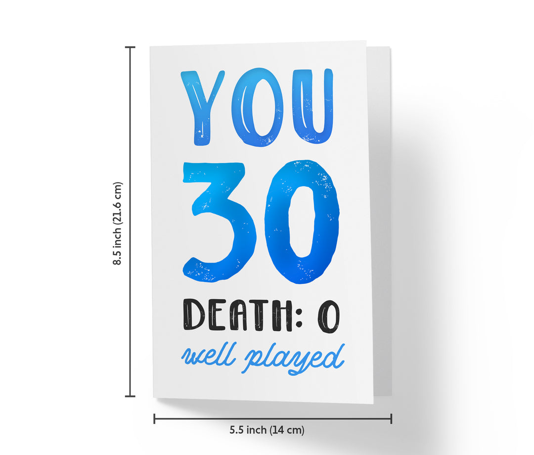 You vs. Death | 30th Birthday Card