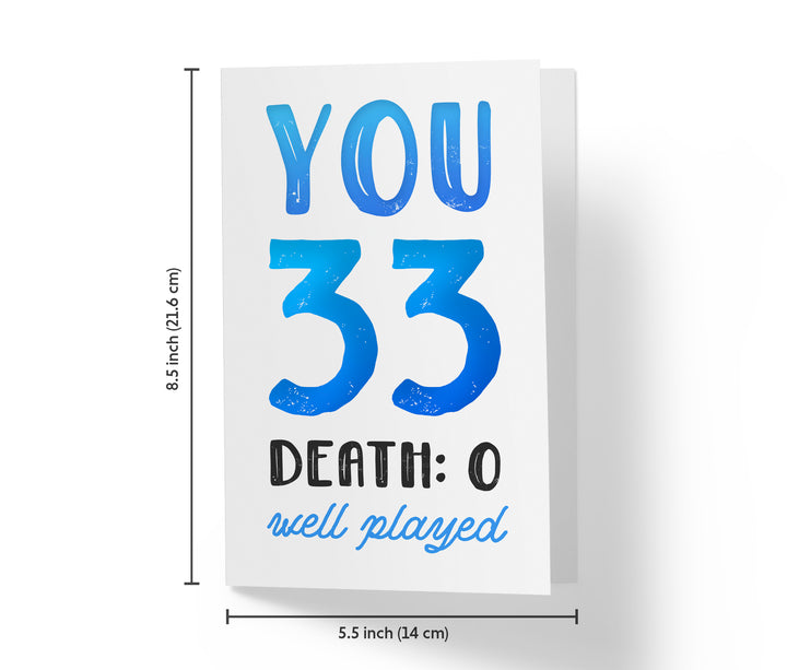 You vs. Death | 33rd Birthday Card