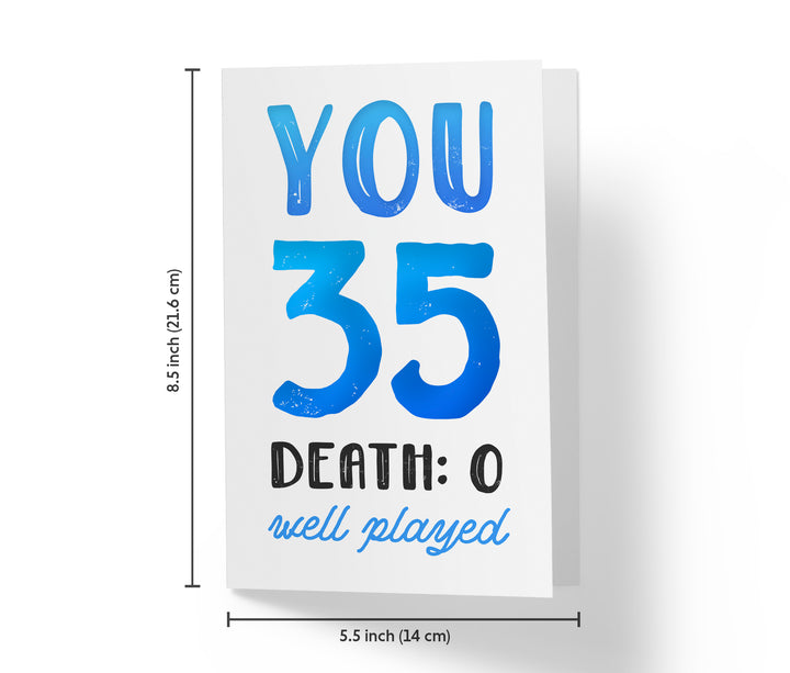 You vs. Death | 35th Birthday Card