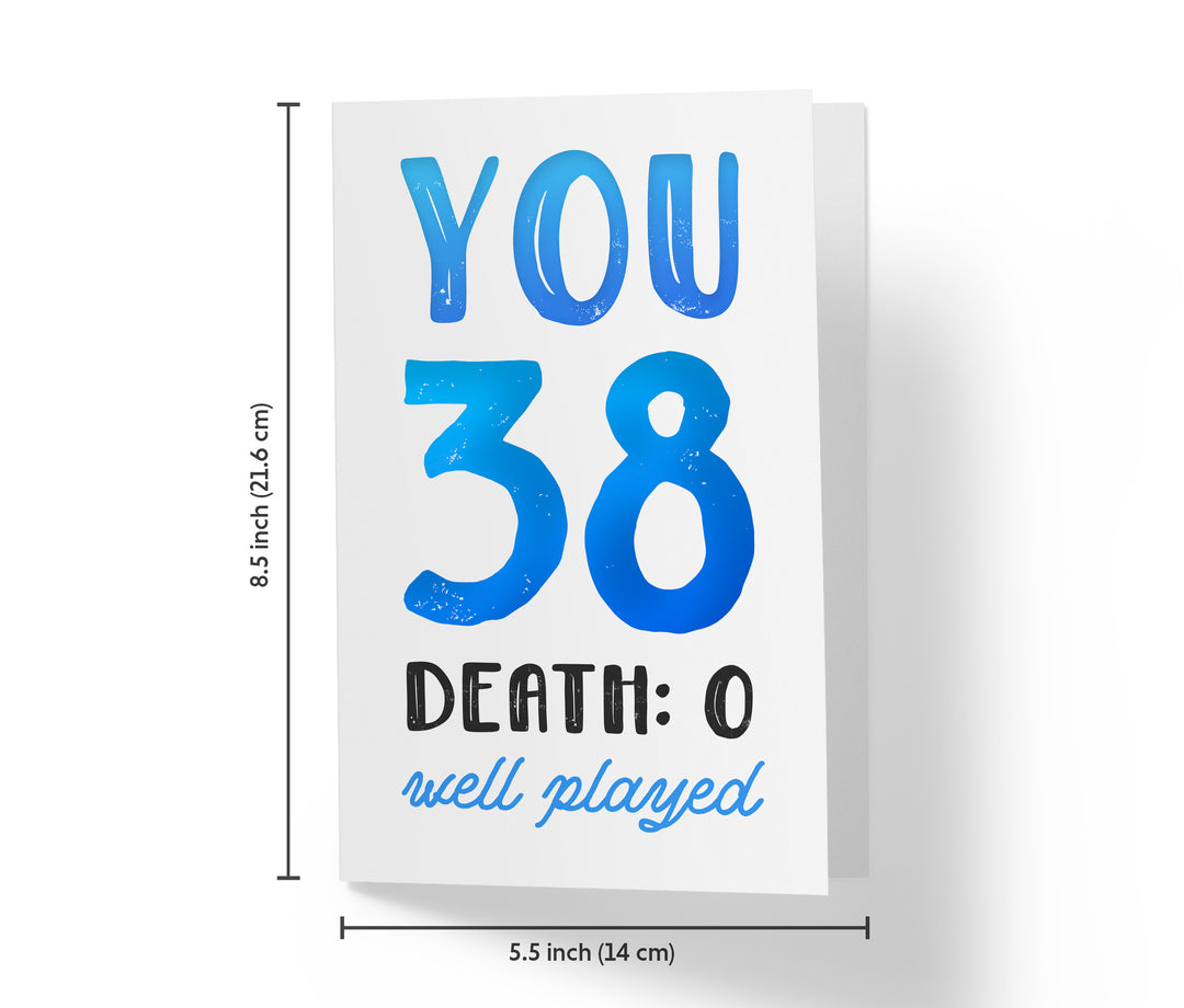 You vs. Death | 38th Birthday Card