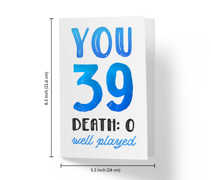 You vs. Death | 39th Birthday Card