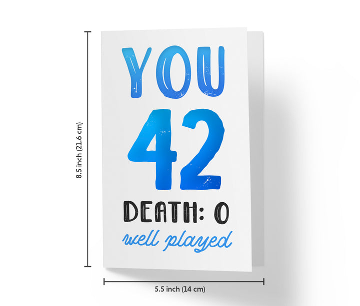 You vs. Death | 42nd Birthday Card