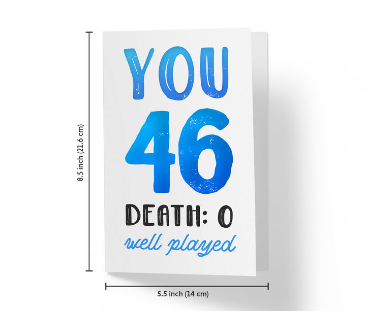 You vs. Death | 46th Birthday Card