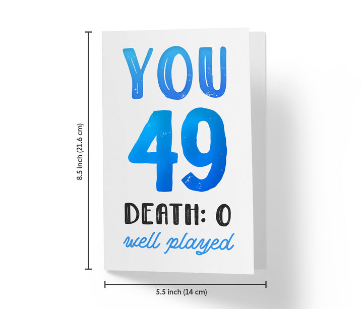 You vs. Death | 49th Birthday Card